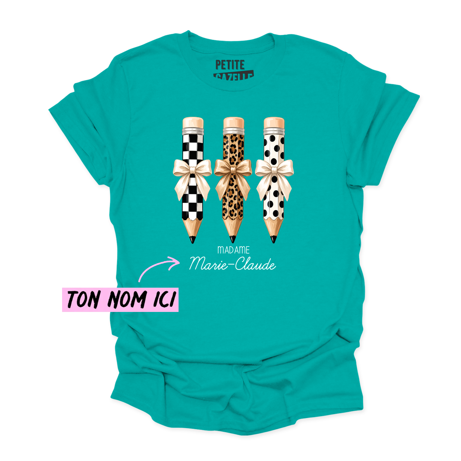 T-SHIRT COL ROND | Madame 3 crayons