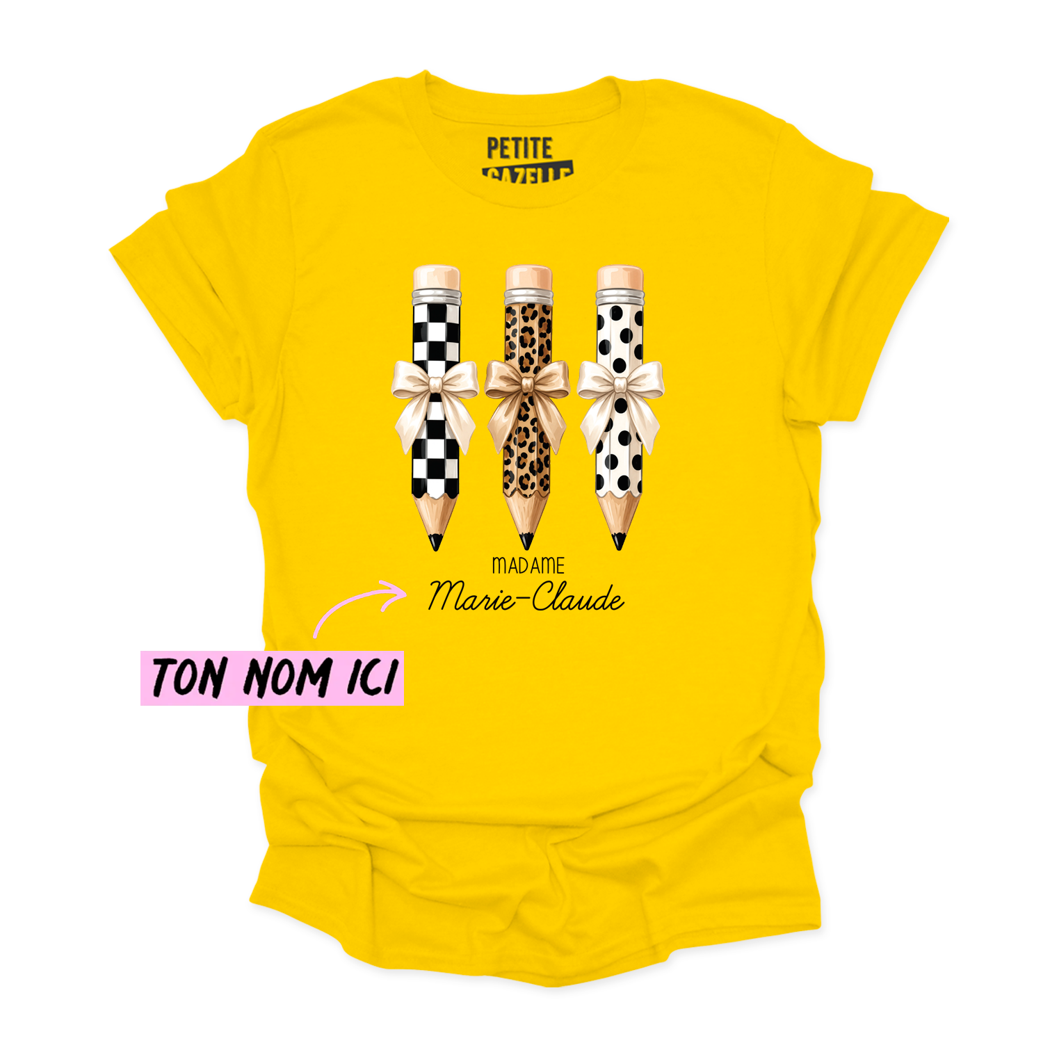 T-SHIRT COL ROND | Madame 3 crayons