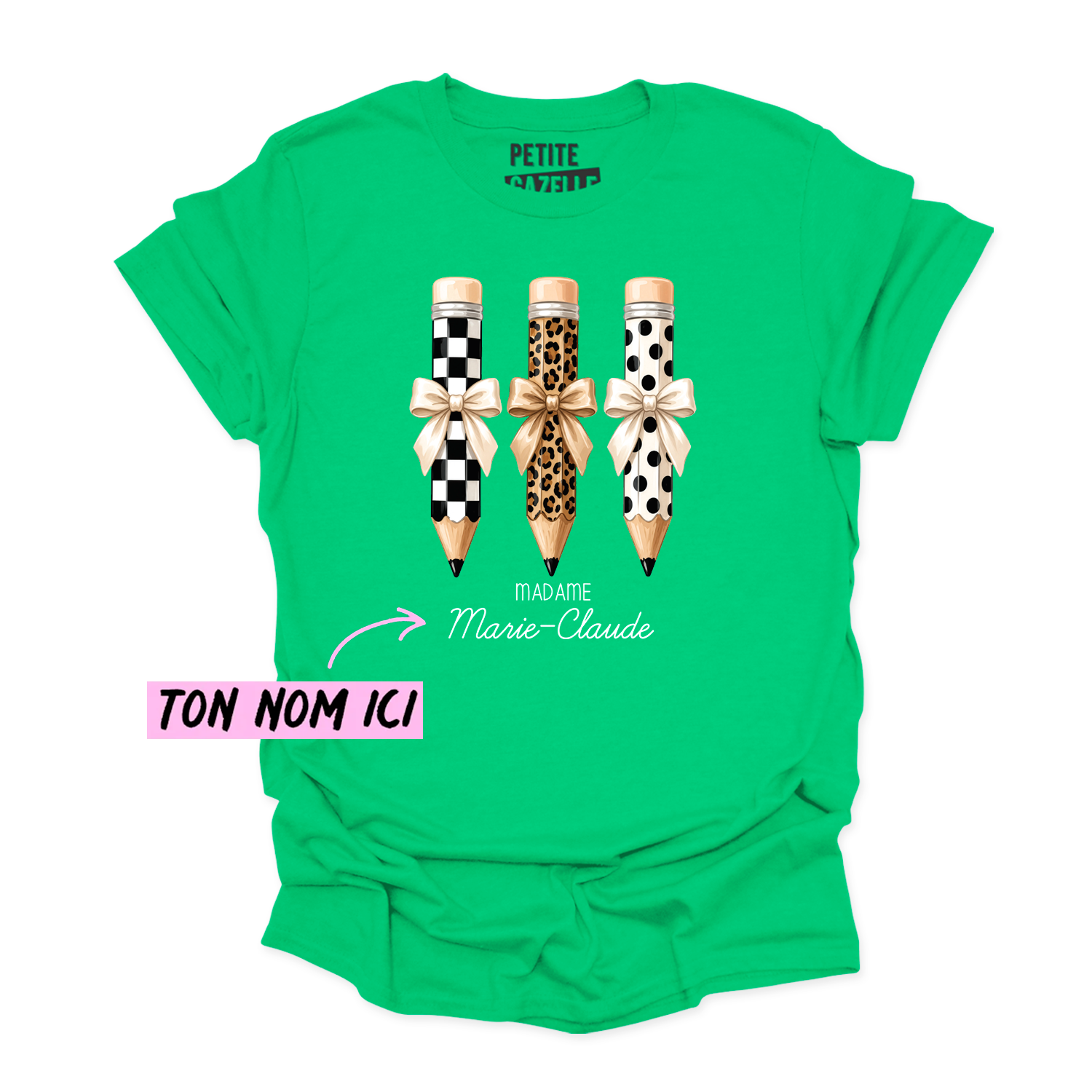 T-SHIRT COL ROND | Madame 3 crayons