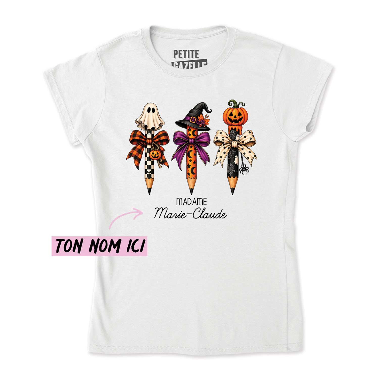 TSHIRT AJUSTÉ | 3 Crayons Halloween