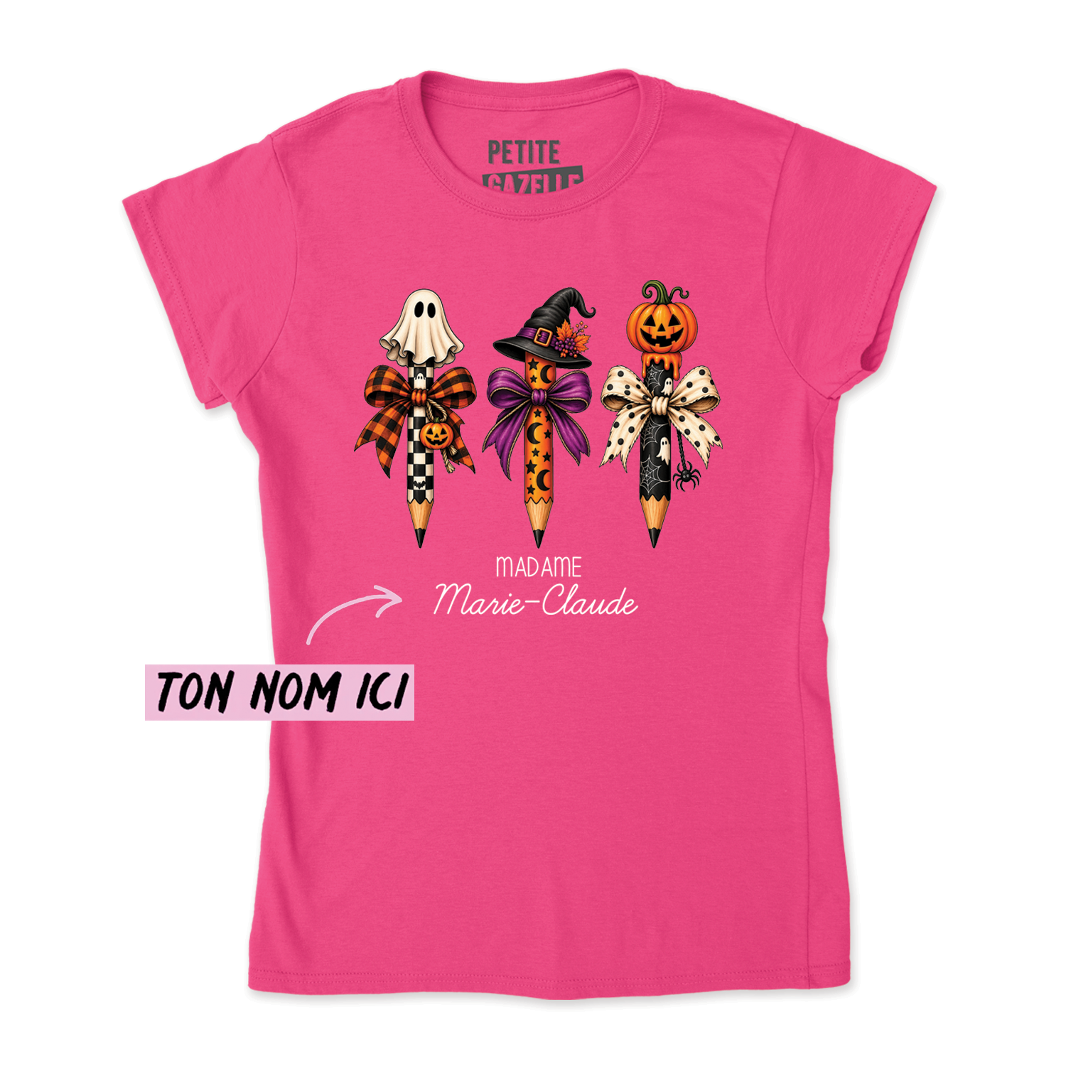 TSHIRT AJUSTÉ | 3 Crayons Halloween