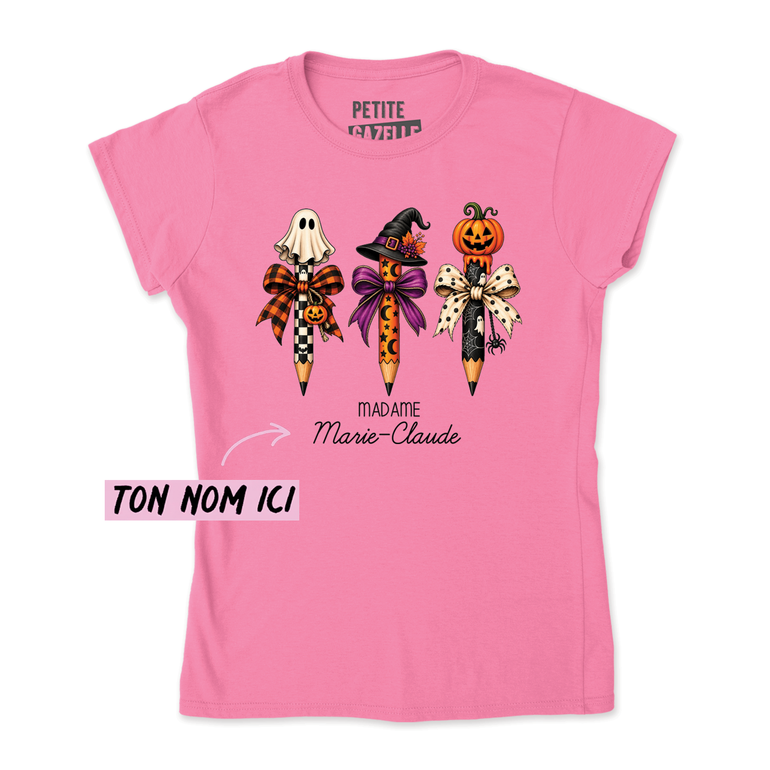 TSHIRT AJUSTÉ | 3 Crayons Halloween