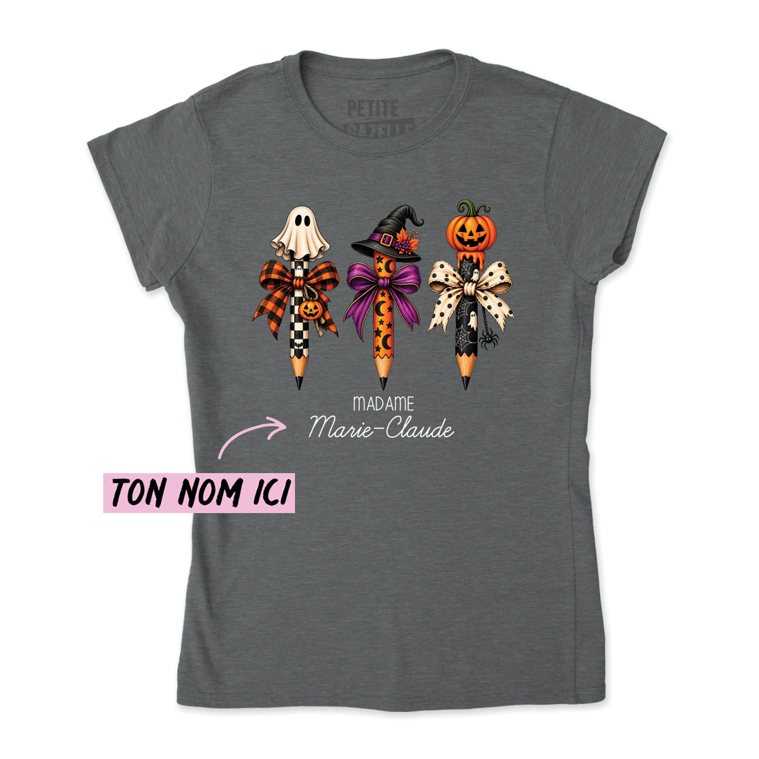 TSHIRT AJUSTÉ | 3 Crayons Halloween