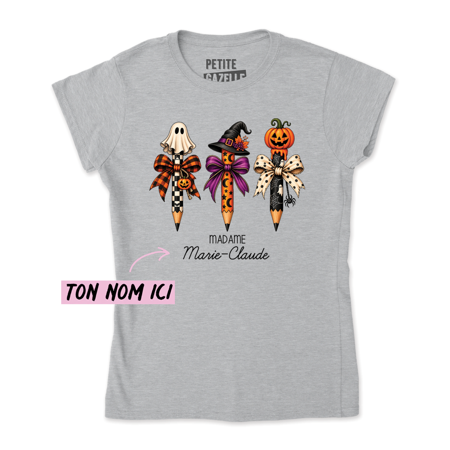 TSHIRT AJUSTÉ | 3 Crayons Halloween