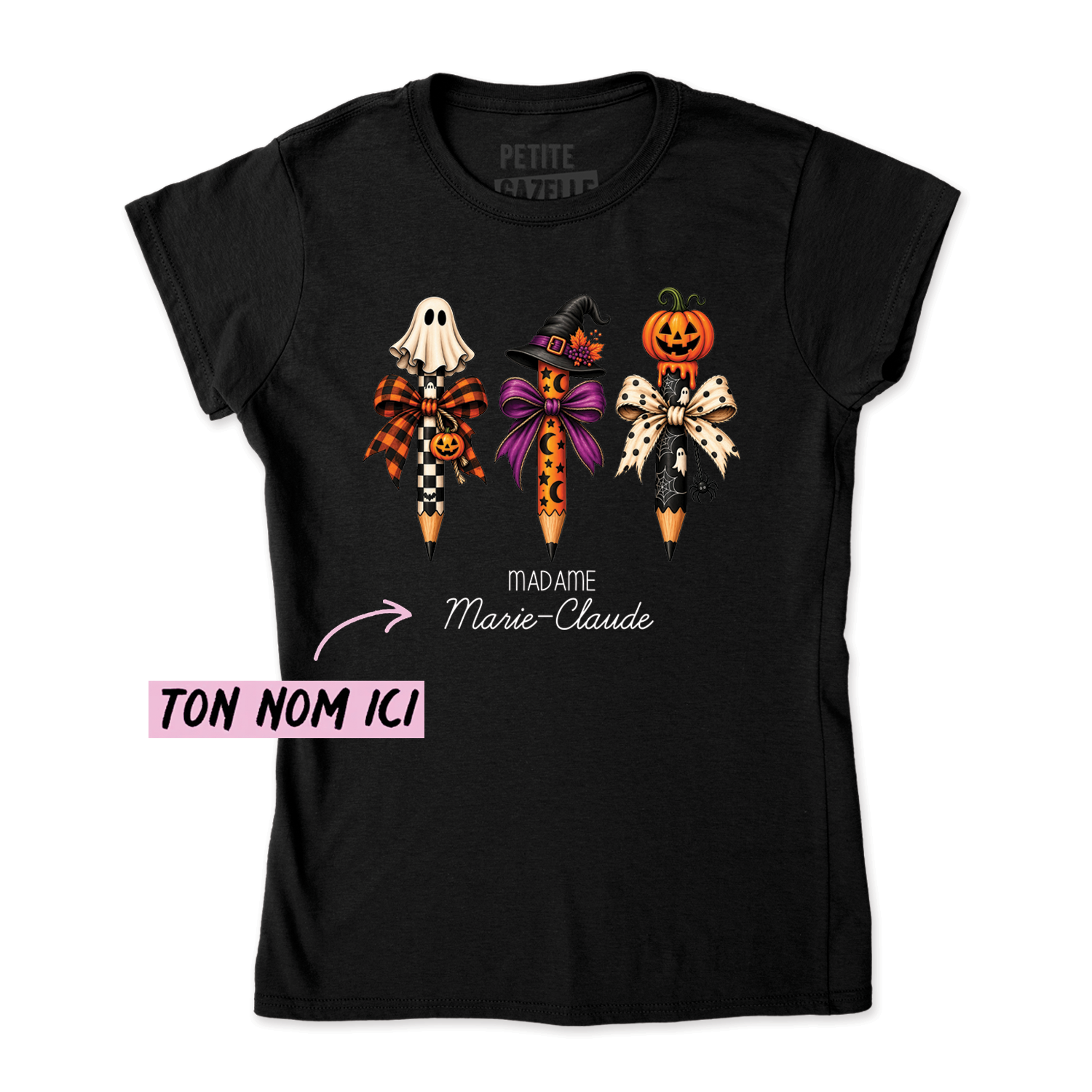 TSHIRT AJUSTÉ | 3 Crayons Halloween