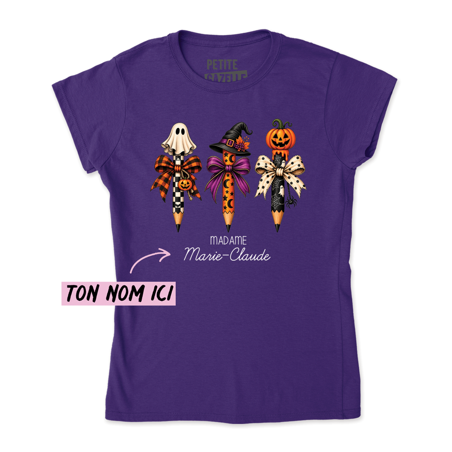 TSHIRT AJUSTÉ | 3 Crayons Halloween