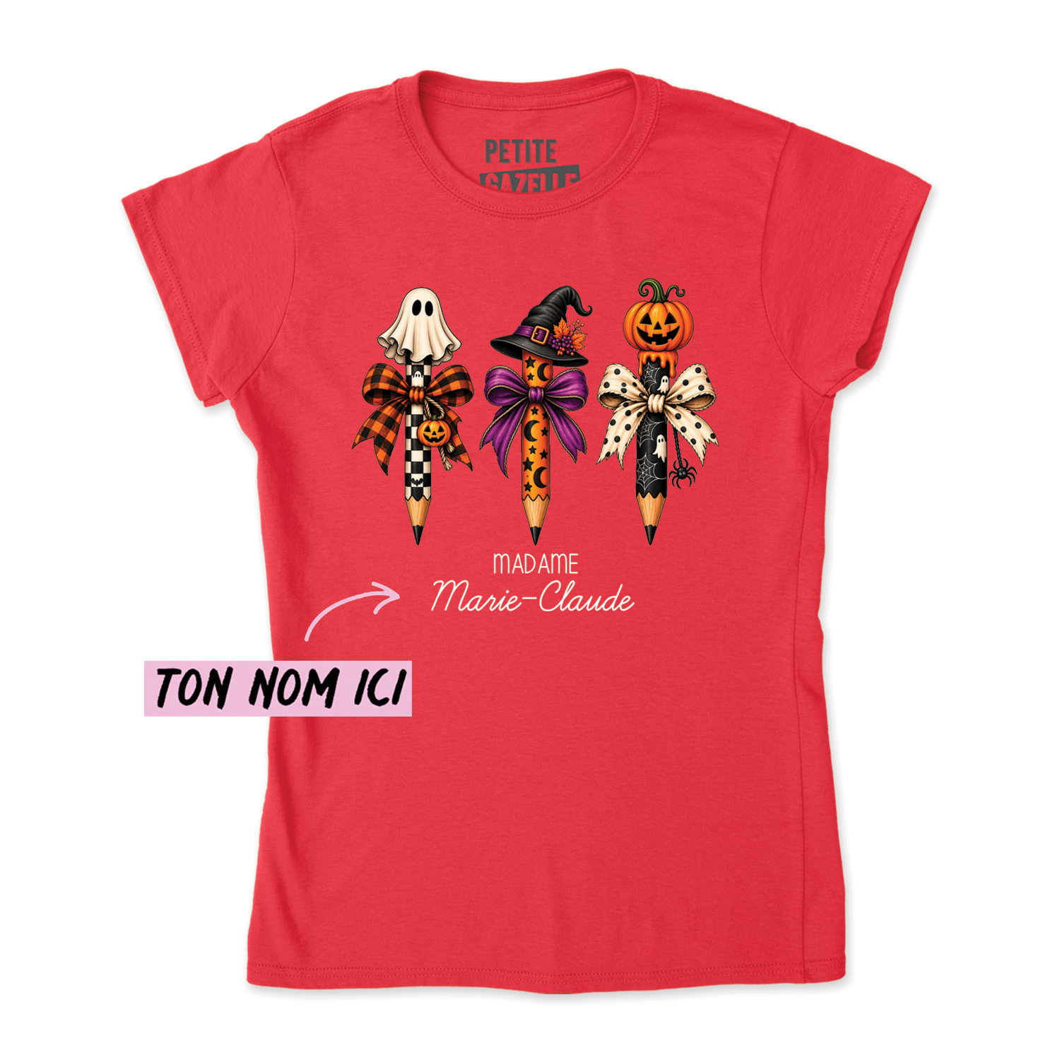 TSHIRT AJUSTÉ | 3 Crayons Halloween