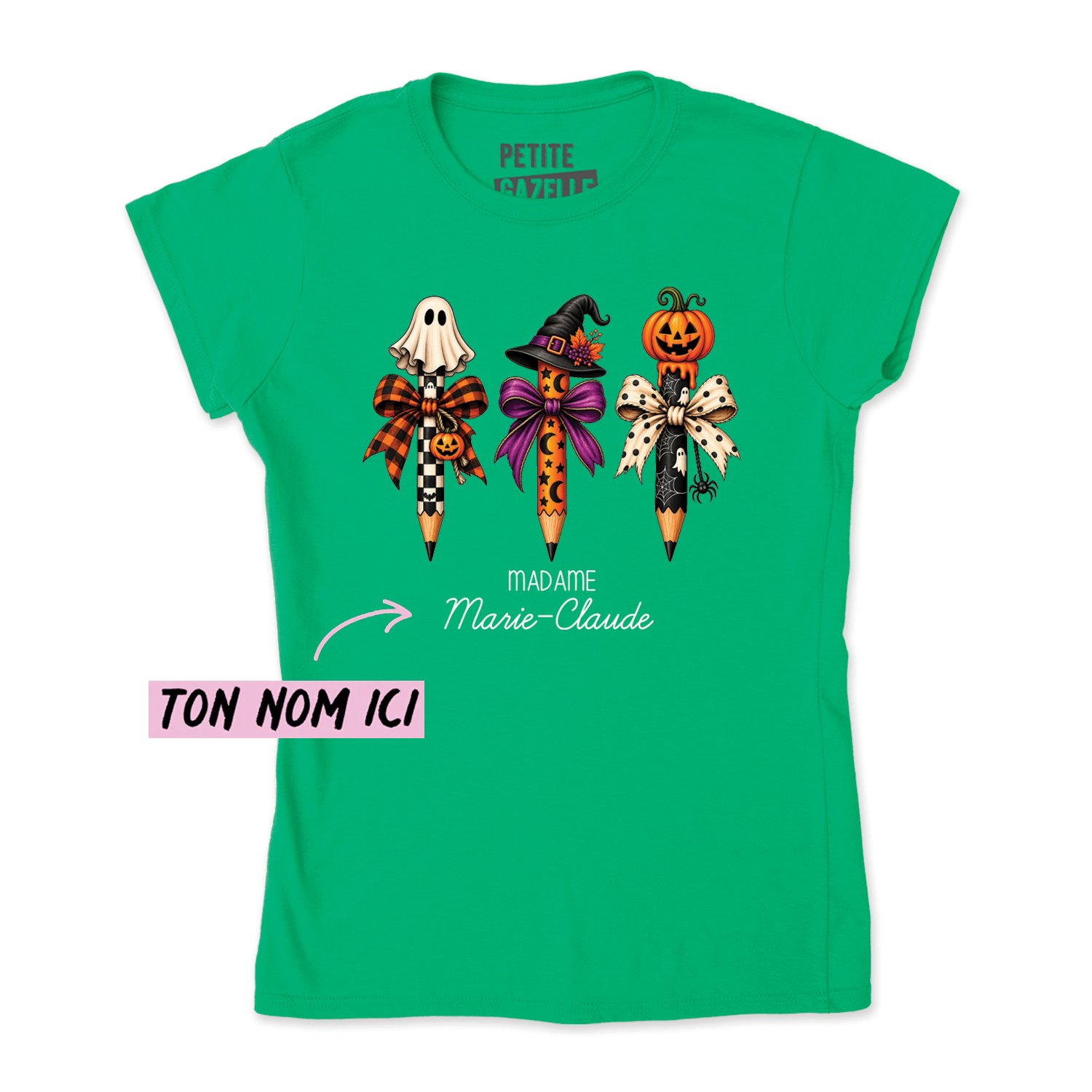 TSHIRT AJUSTÉ | 3 Crayons Halloween