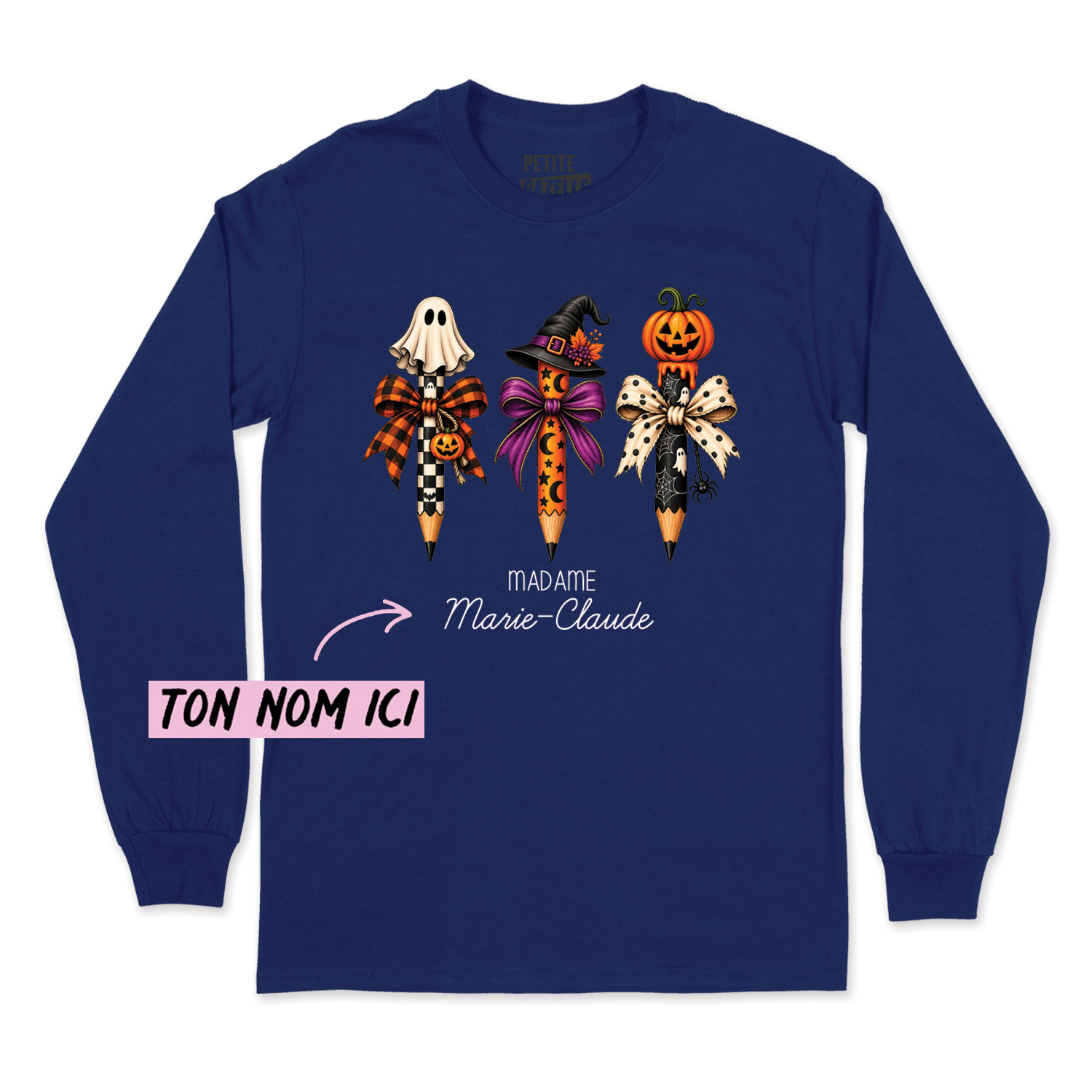 T-SHIRT À MANCHES LONGUES | 3 Crayons Halloween