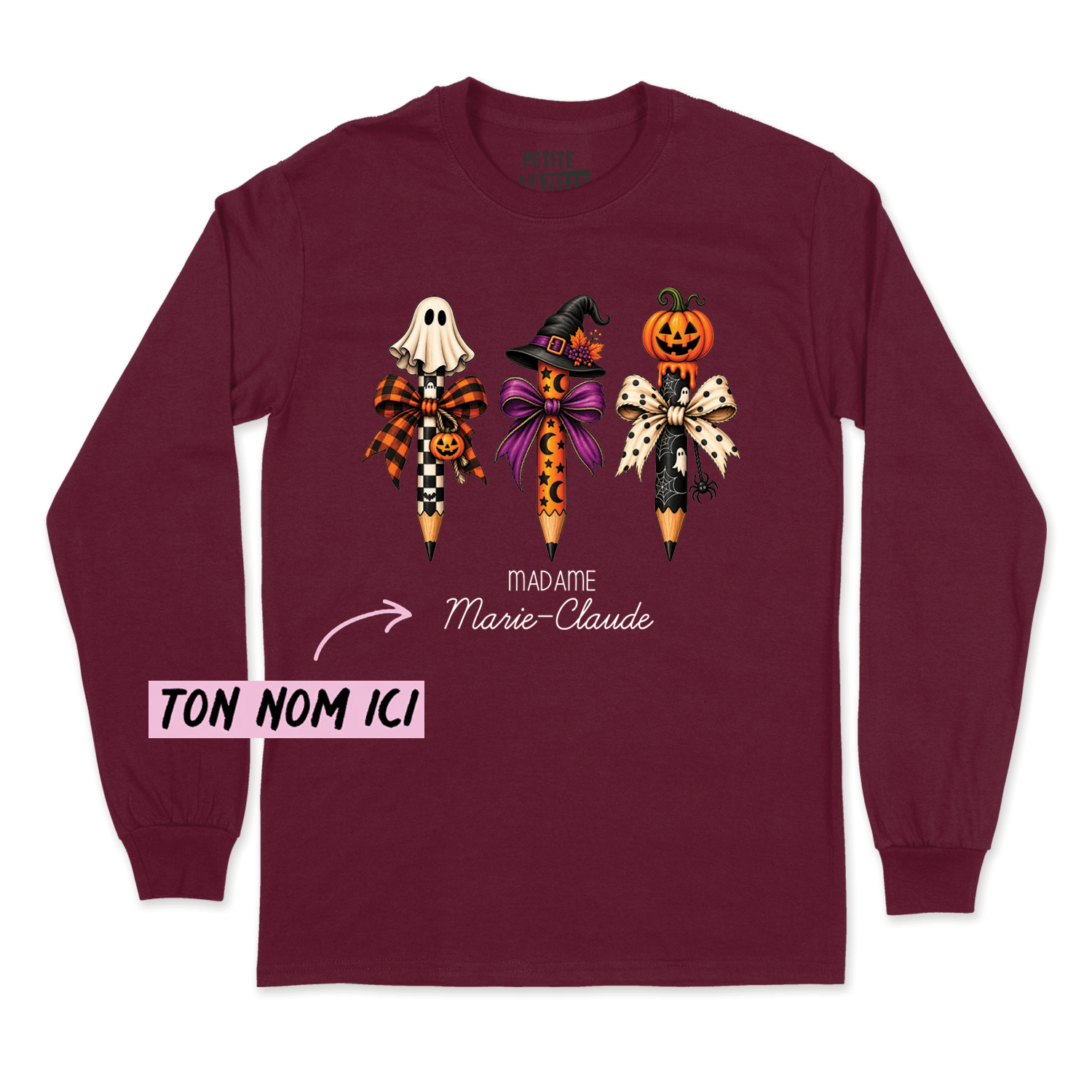 T-SHIRT À MANCHES LONGUES | 3 Crayons Halloween