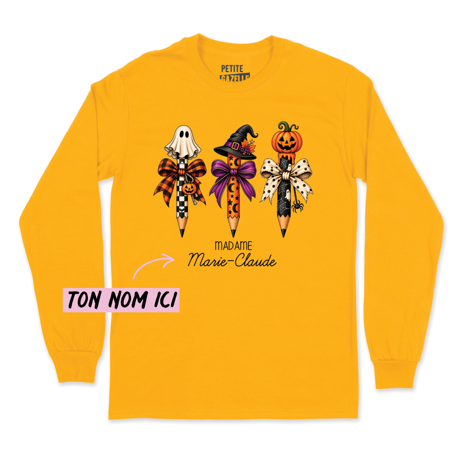 T-SHIRT À MANCHES LONGUES | 3 Crayons Halloween