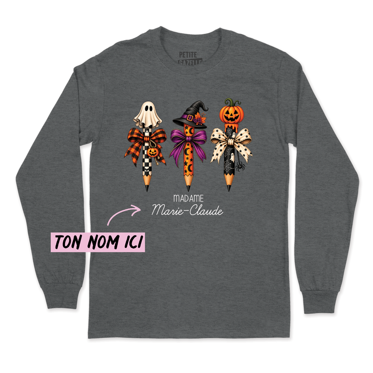 T-SHIRT À MANCHES LONGUES | 3 Crayons Halloween