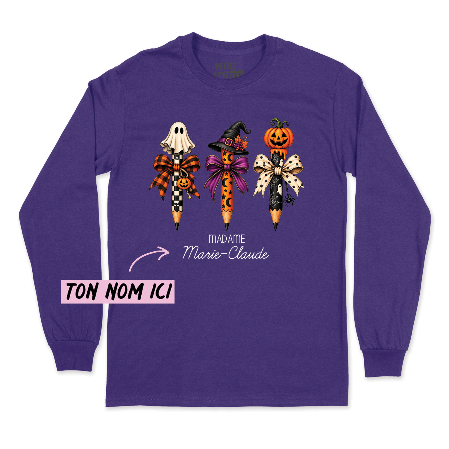 T-SHIRT À MANCHES LONGUES | 3 Crayons Halloween