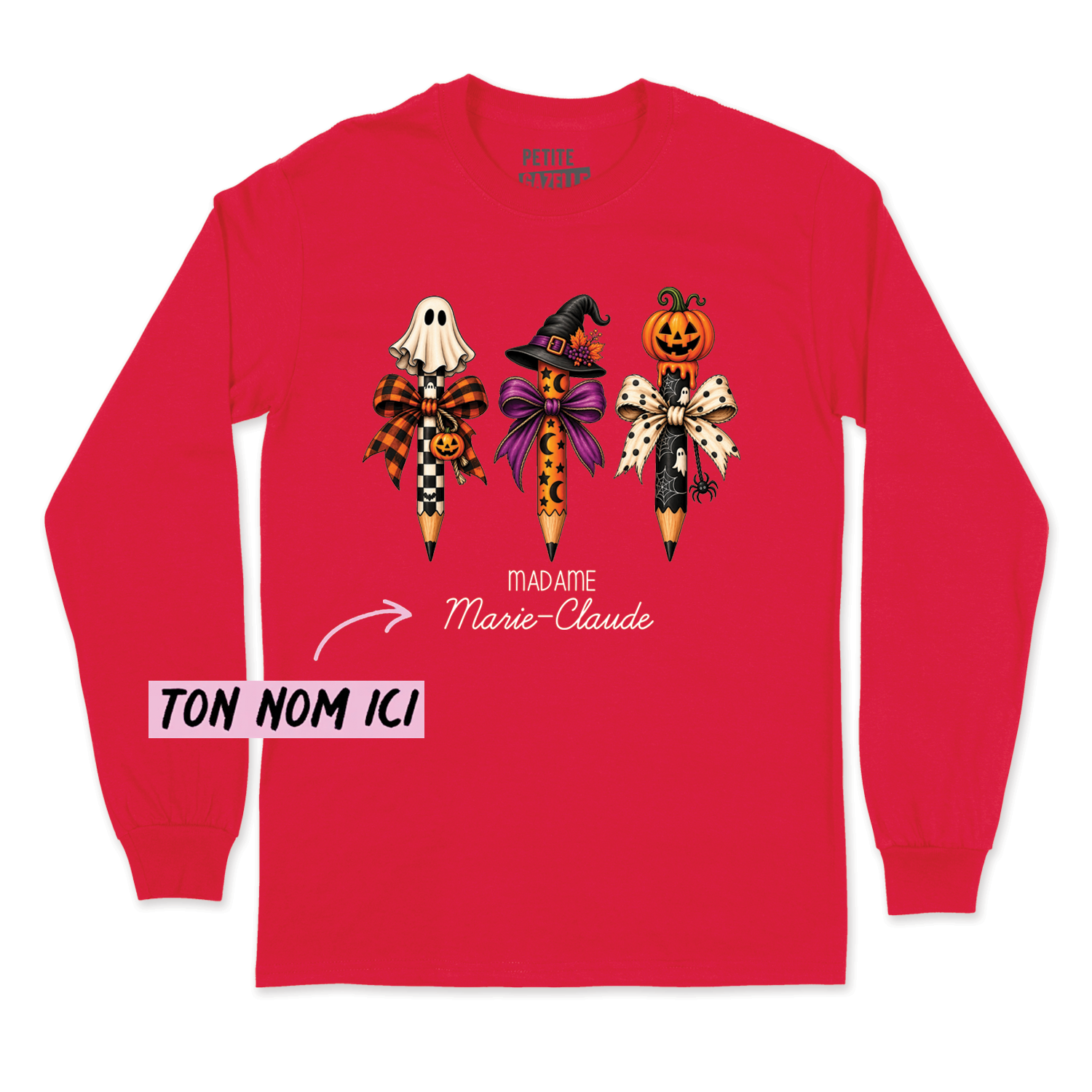 T-SHIRT À MANCHES LONGUES | 3 Crayons Halloween