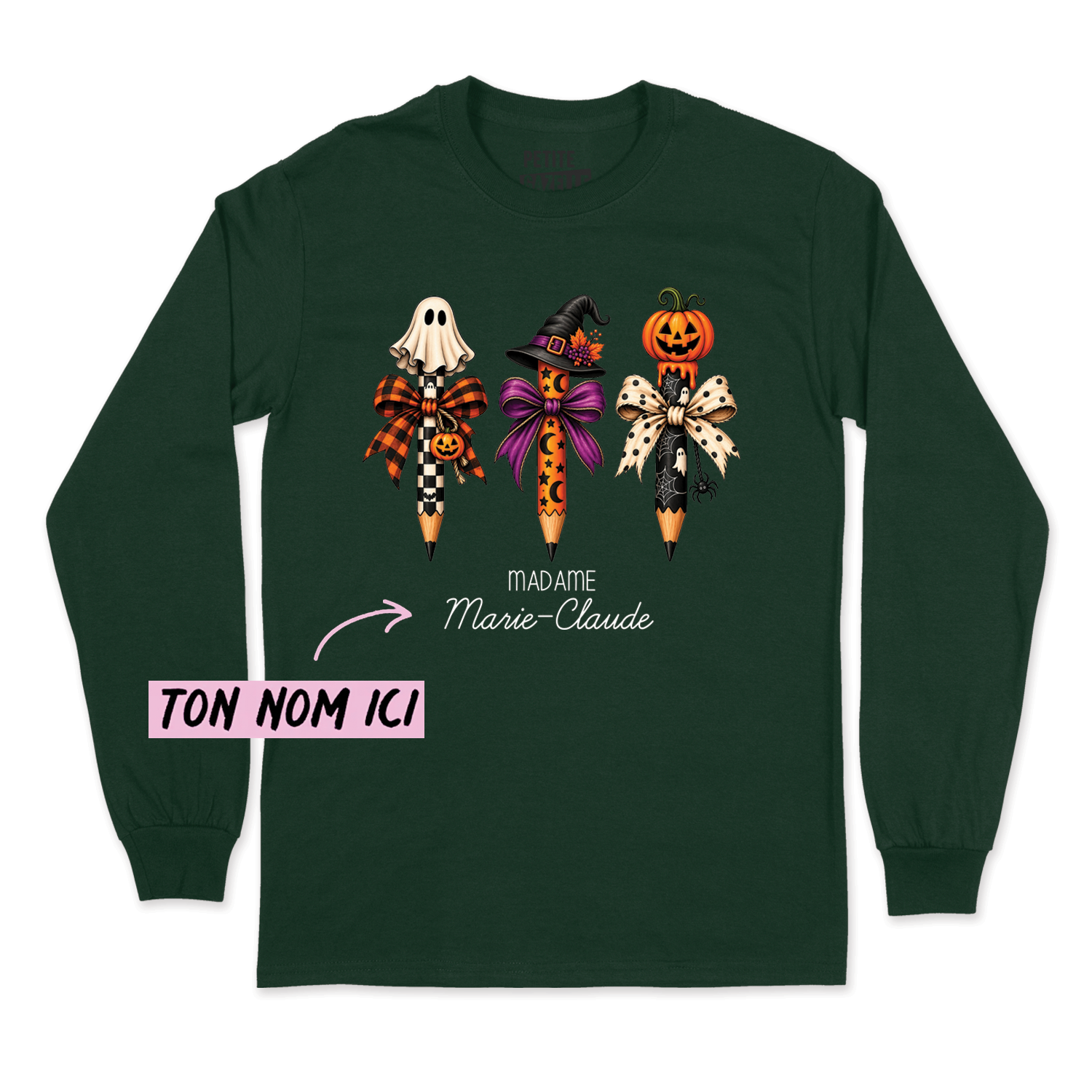 T-SHIRT À MANCHES LONGUES | 3 Crayons Halloween