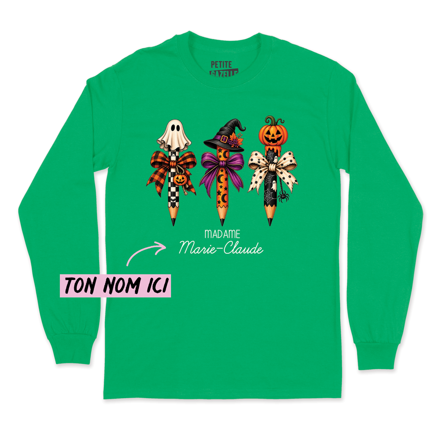T-SHIRT À MANCHES LONGUES | 3 Crayons Halloween