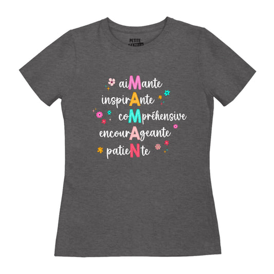 TSHIRT AJUSTÉ | Aimante Maman - T-Shirt coupe ajustée - Petite Gazelle Atelier