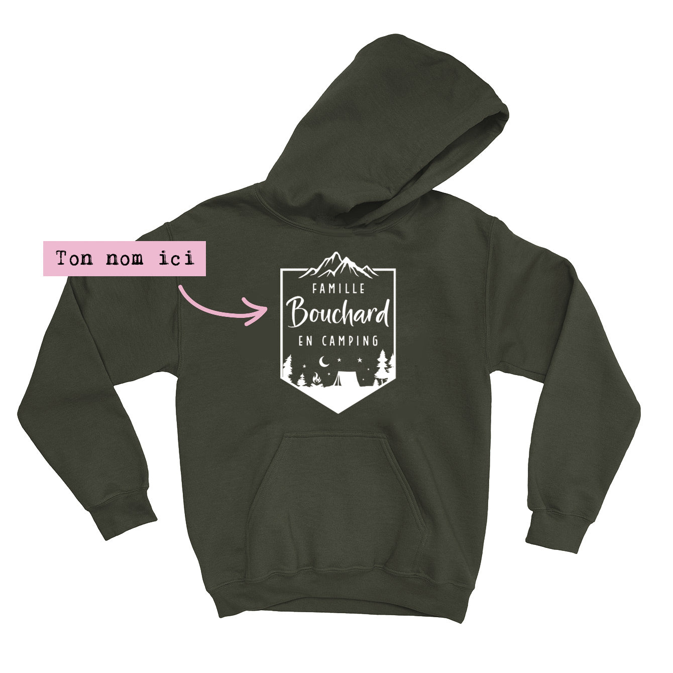 HOODIE | Famille en camping