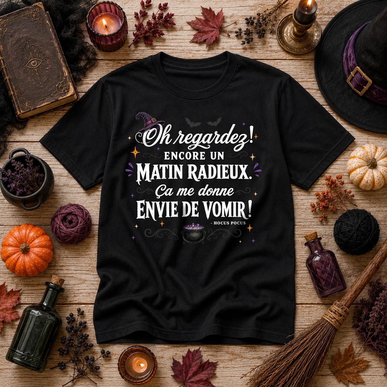 T-SHIRT COL ROND | Oh regardez, encore un matin radieux