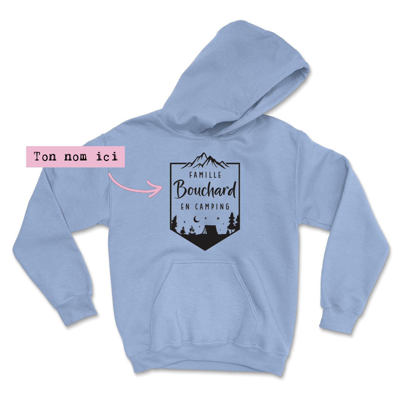 HOODIE | Famille en camping