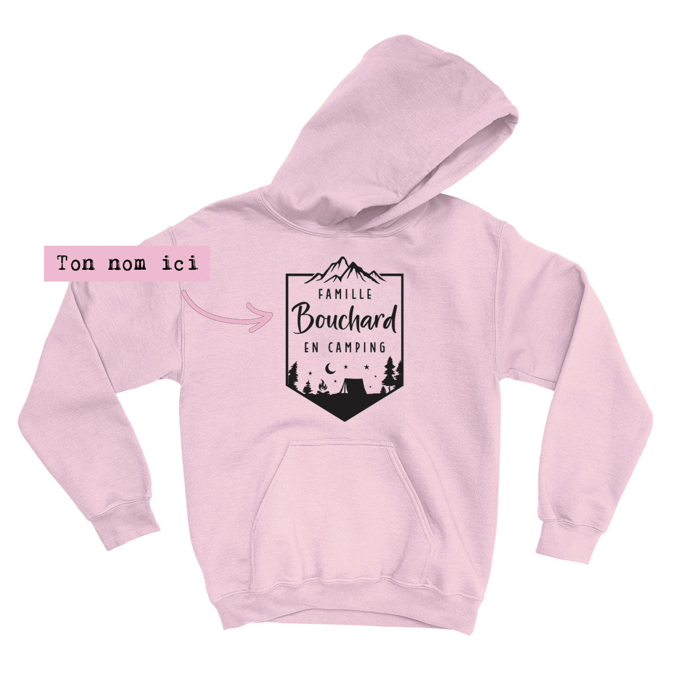 HOODIE | Famille en camping