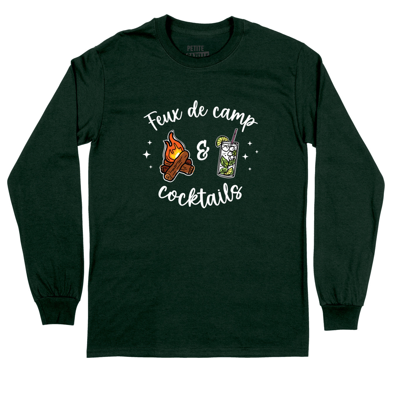 T-Shirt à manches longues | Feux de camp & Cocktails