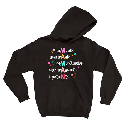 HOODIE | Aimante Maman - Coton Ouaté à Capuchon - Petite Gazelle Atelier