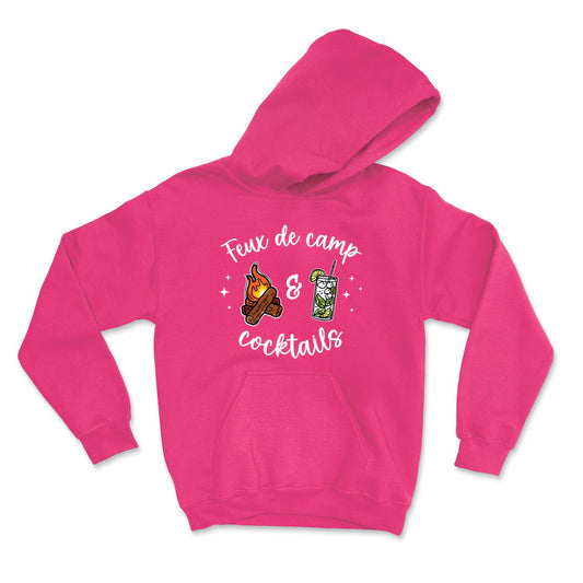 HOODIE | Feux de camp & Cocktails - Coton Ouaté à Capuchon - Petite Gazelle Atelier