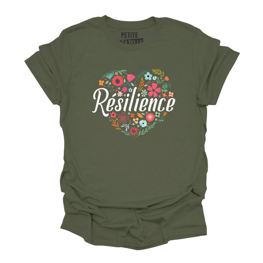 TSHIRT COL ROND | Résilience - T-shirt Unisexe Col Rond - Petite Gazelle Atelier