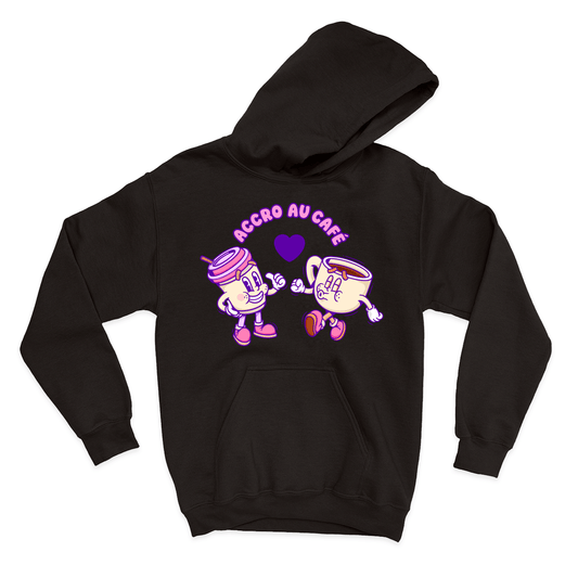 HOODIE | Accro au café - Coton Ouaté à Capuchon - Petite Gazelle Atelier