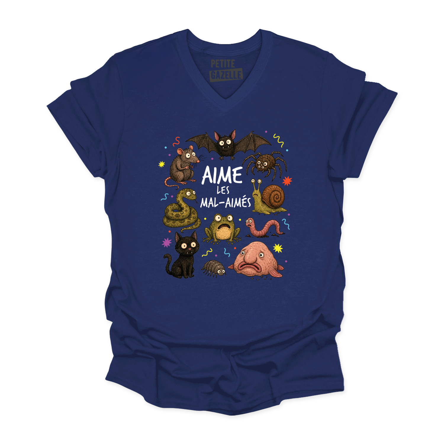 TSHIRT COL en V | Aime les mal-aimés