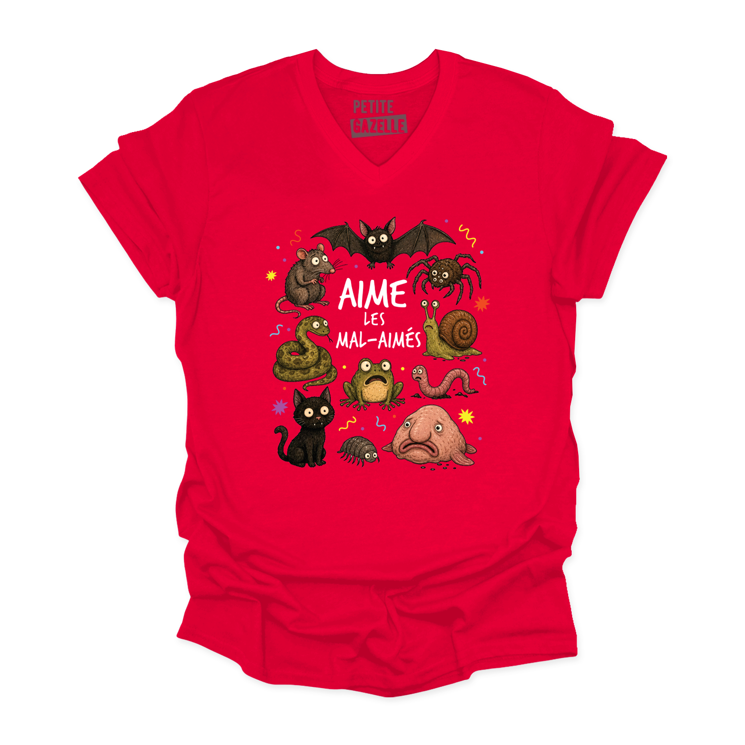 TSHIRT COL en V | Aime les mal-aimés