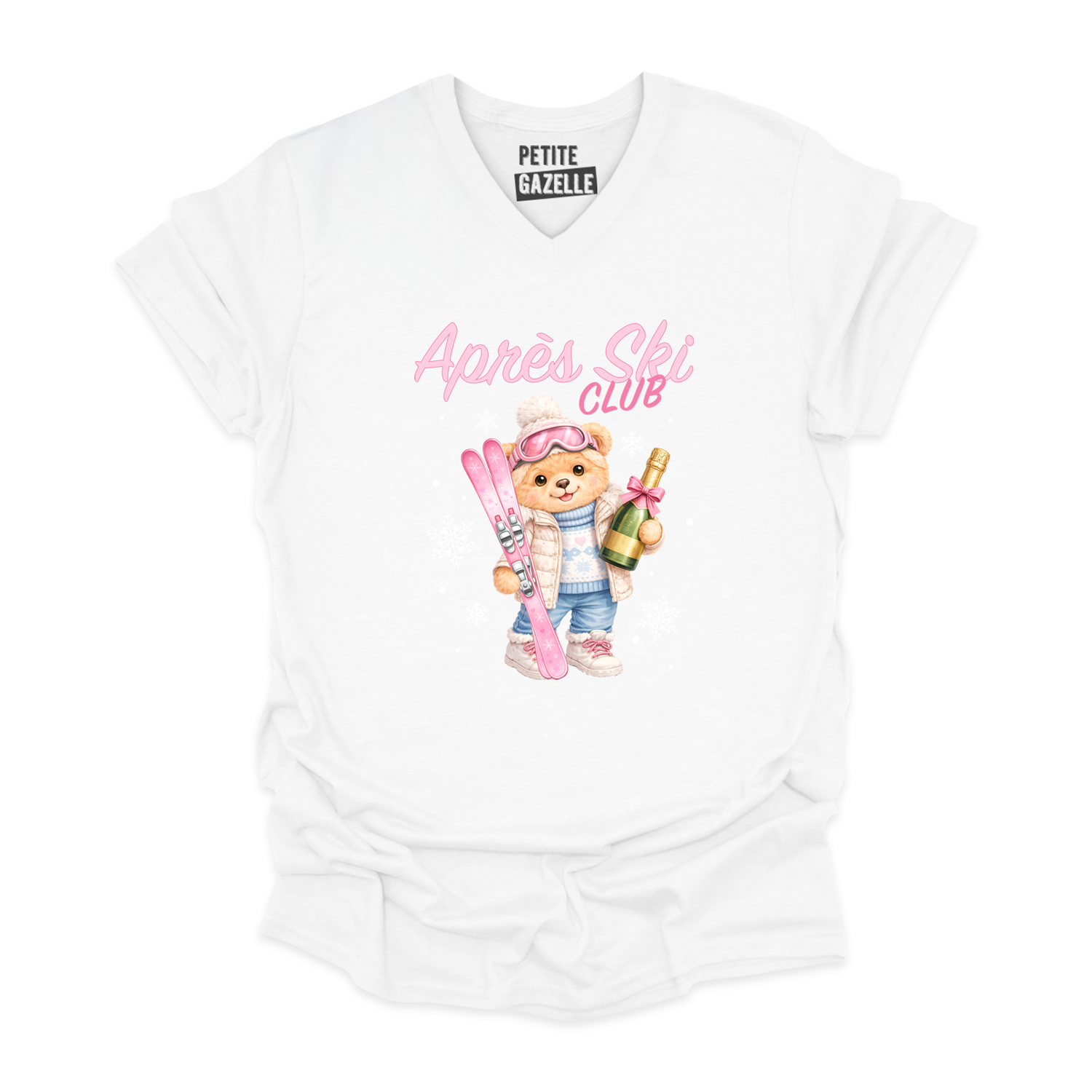 TSHIRT COL en V | Après Ski Ourson