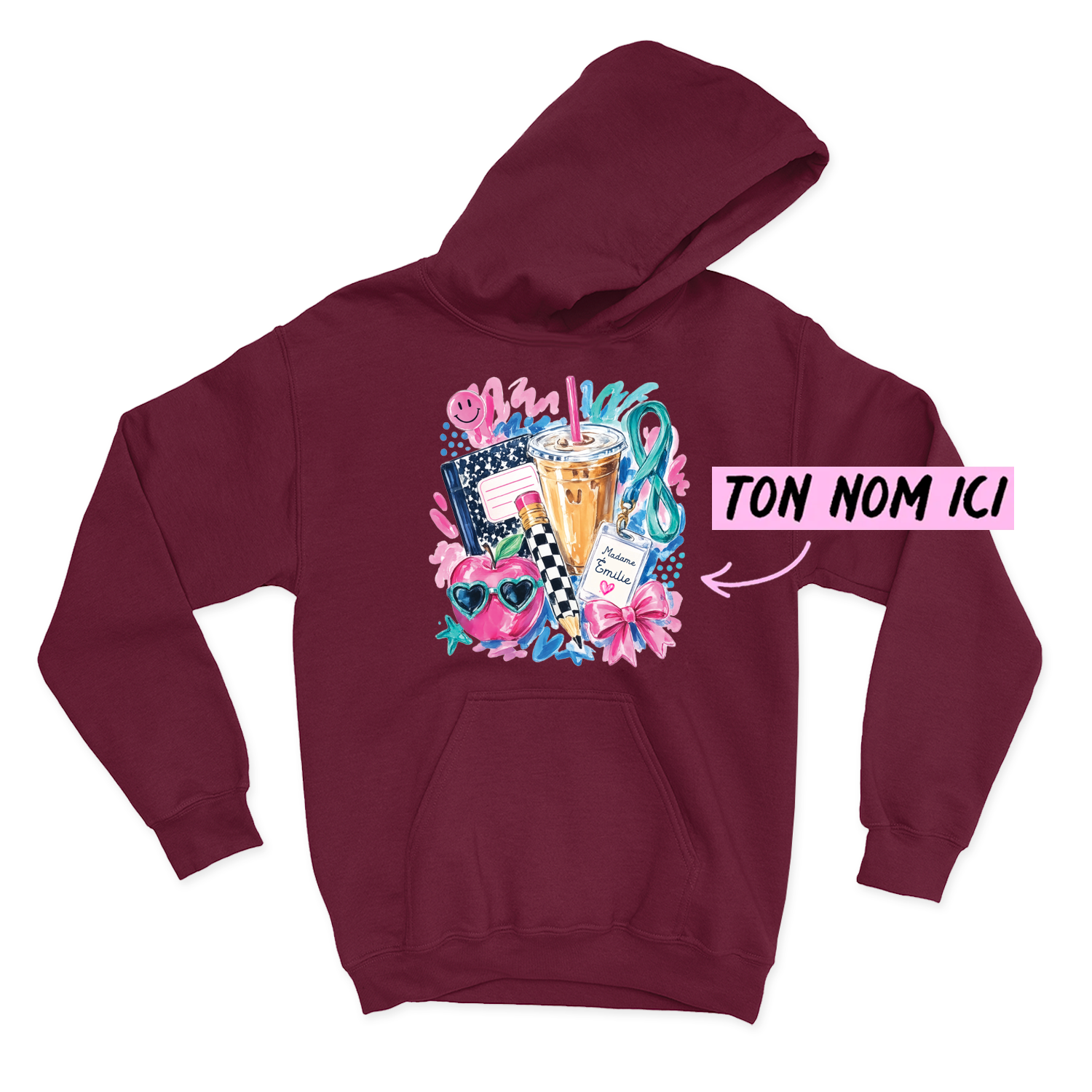 HOODIE | Madame Aquarelle Scolaire