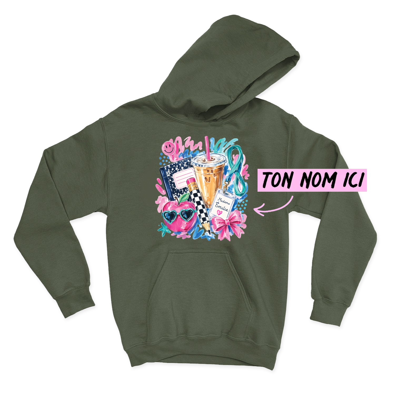 HOODIE | Madame Aquarelle Scolaire
