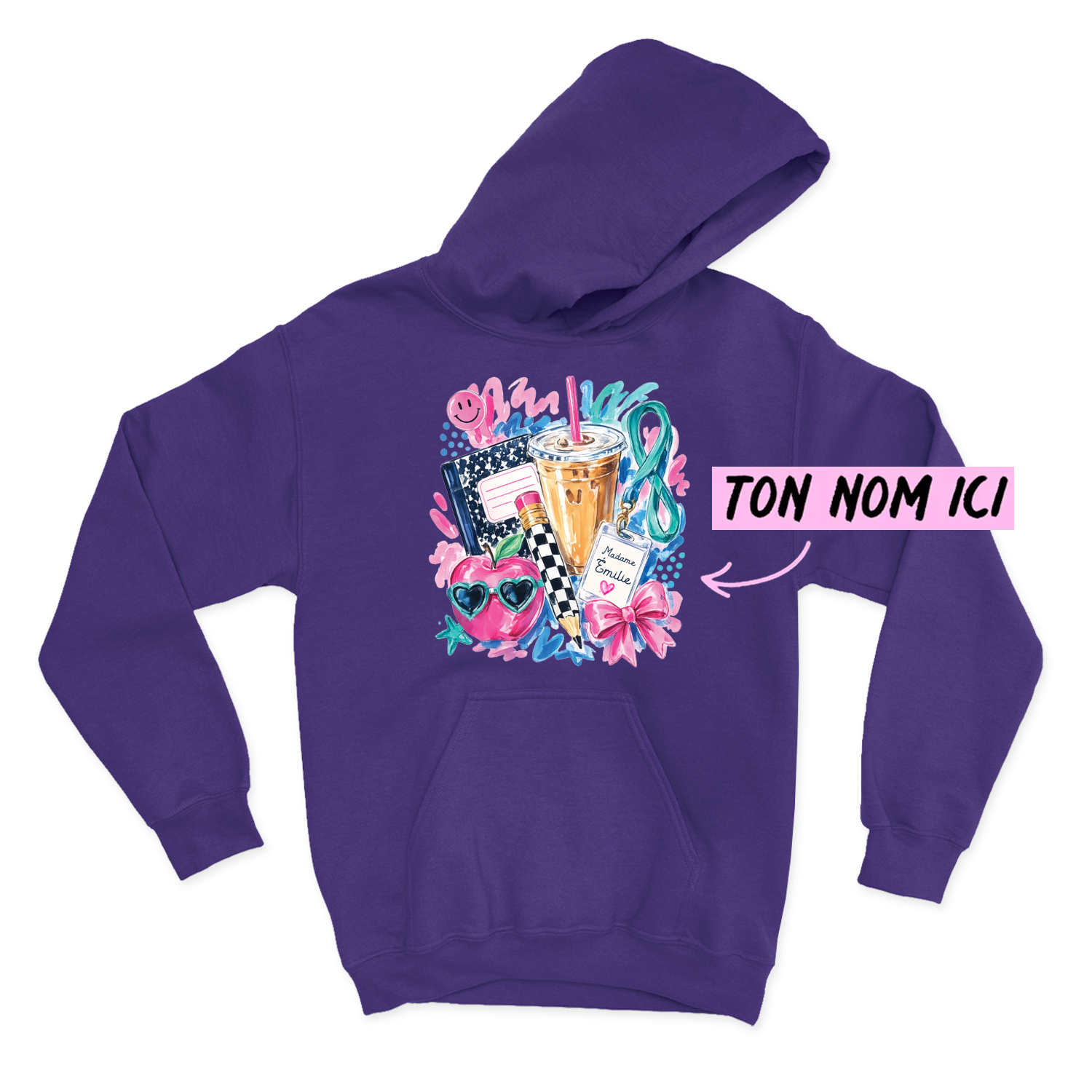HOODIE | Madame Aquarelle Scolaire