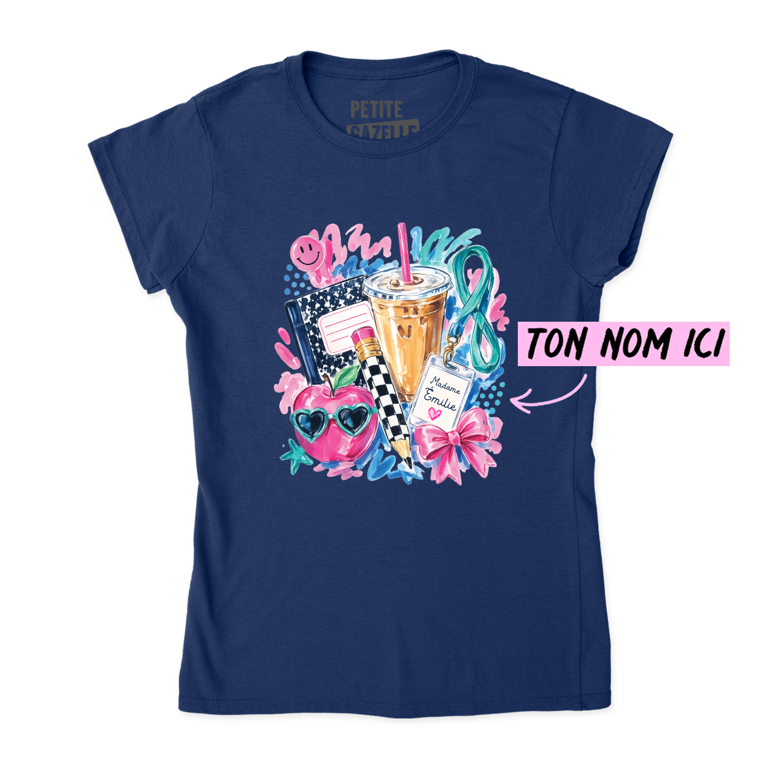 TSHIRT AJUSTÉ | Madame Aquarelle Scolaire