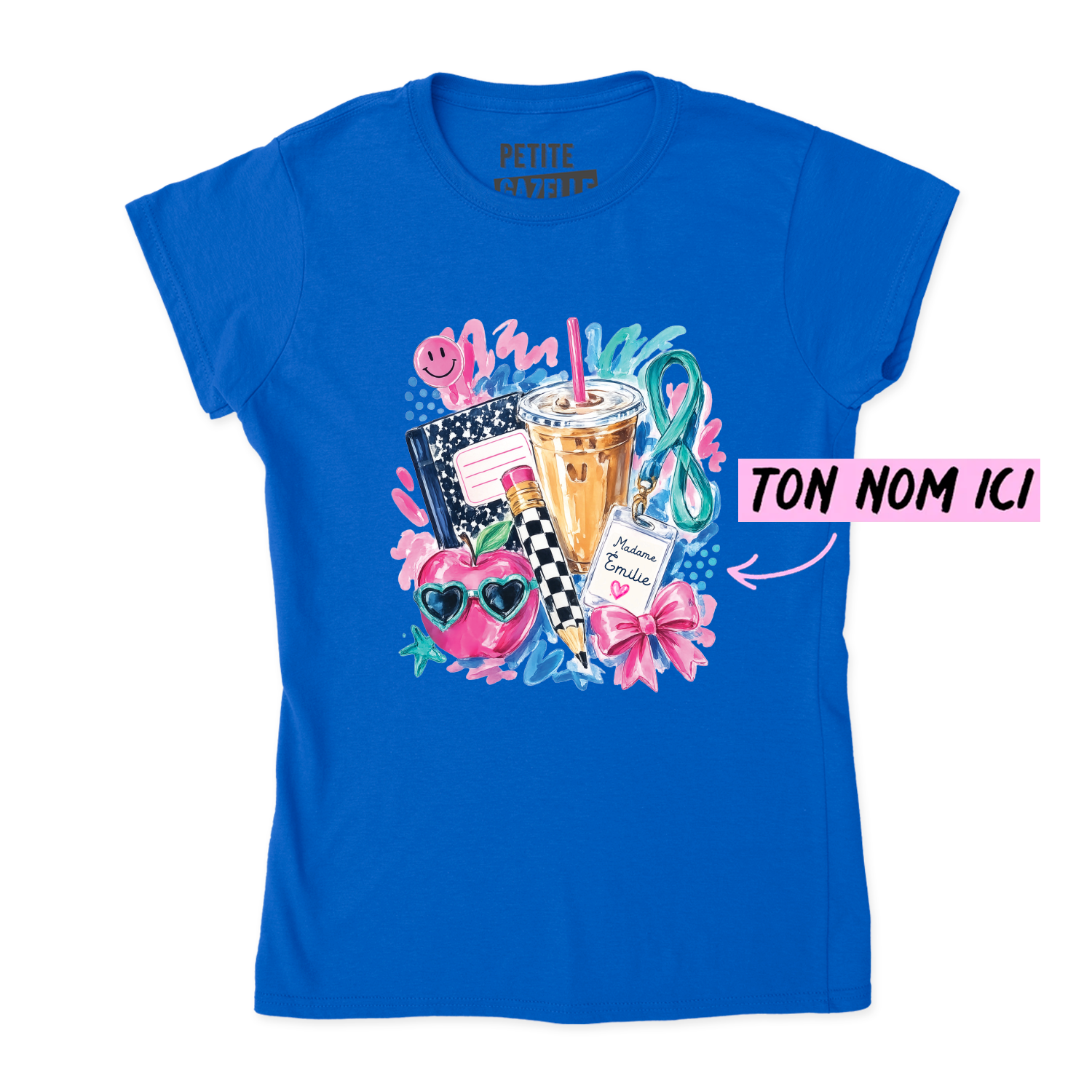 TSHIRT AJUSTÉ | Madame Aquarelle Scolaire