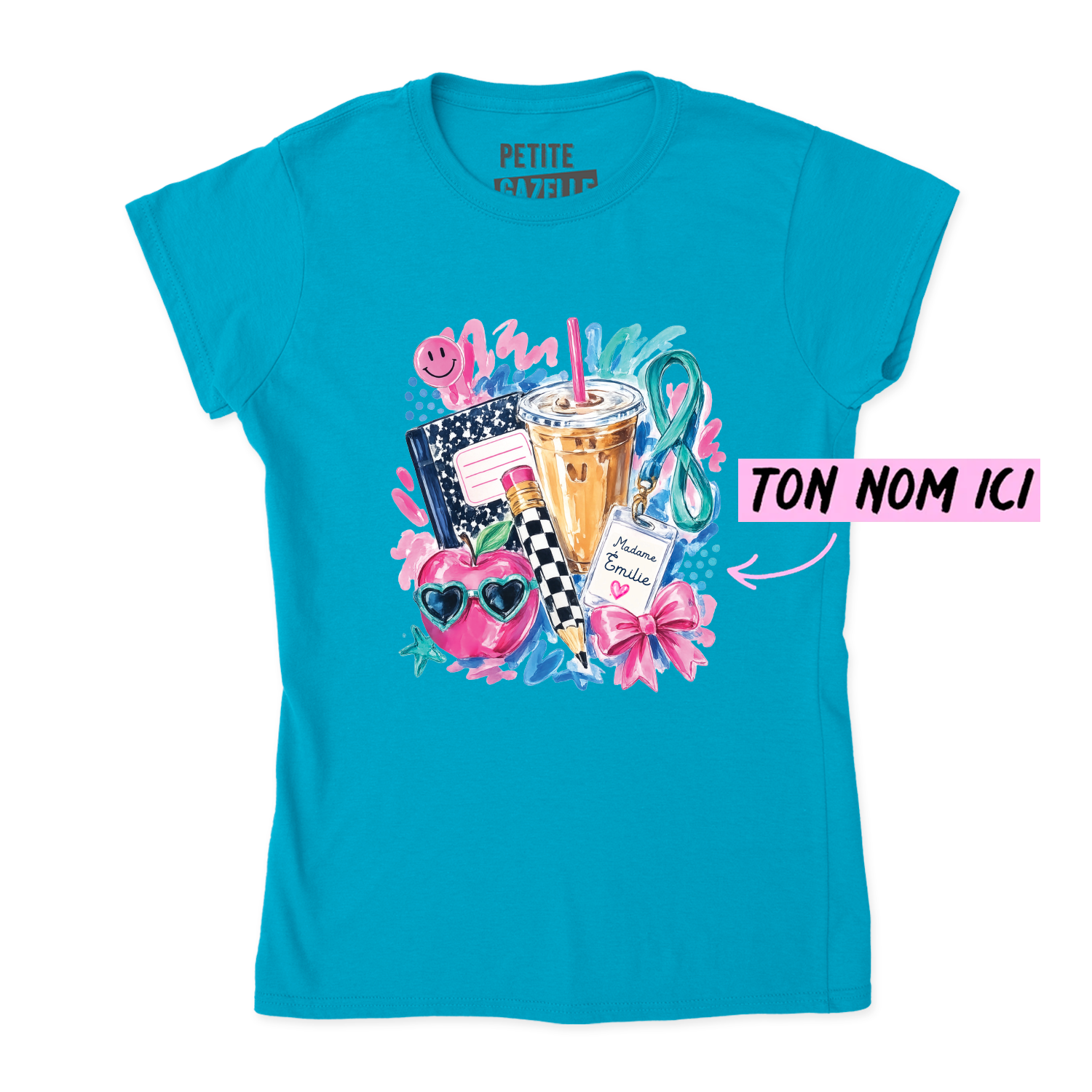 TSHIRT AJUSTÉ | Madame Aquarelle Scolaire