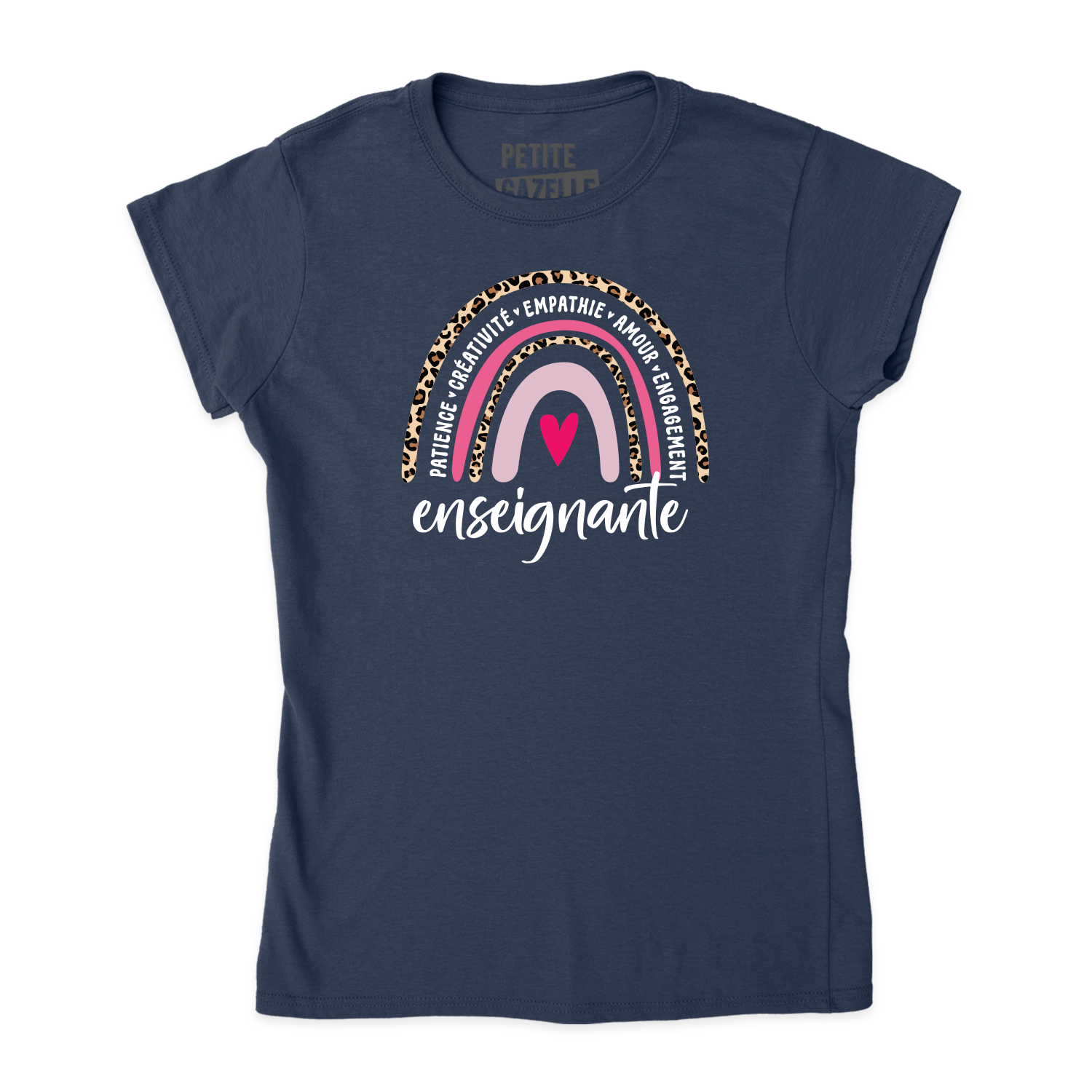 TSHIRT AJUSTÉ | Arc-en-ciel Enseignante