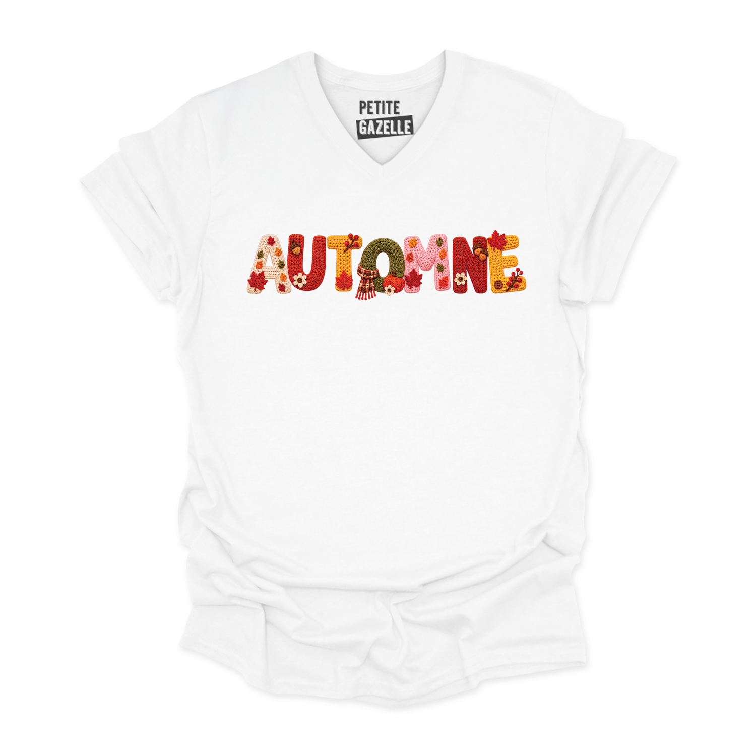 TSHIRT COL en V | Automne Tricoté