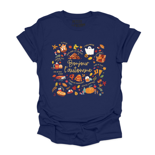 T-SHIRT COL ROND | Bonjour l'automne