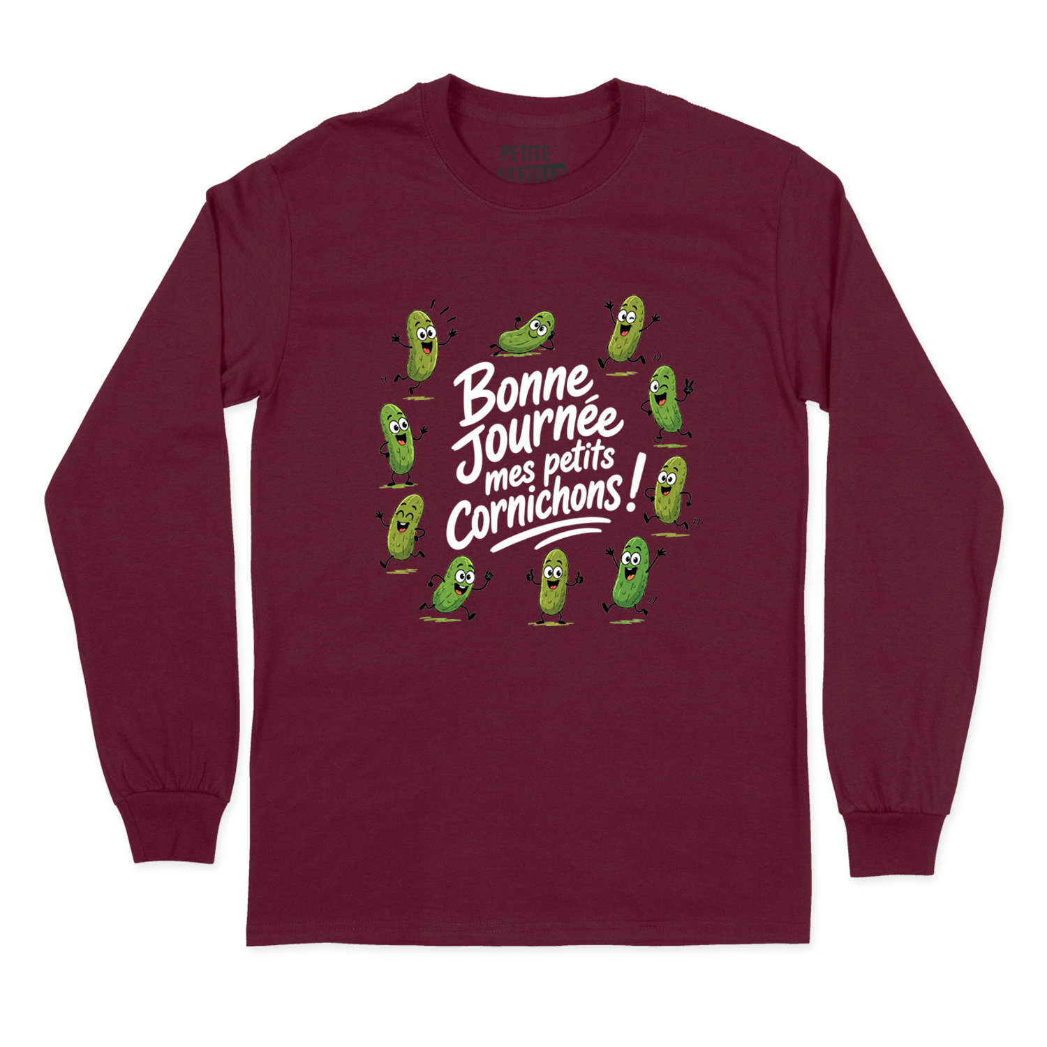 T-SHIRT À MANCHES LONGUES | Bonne journée mes petits cornichons