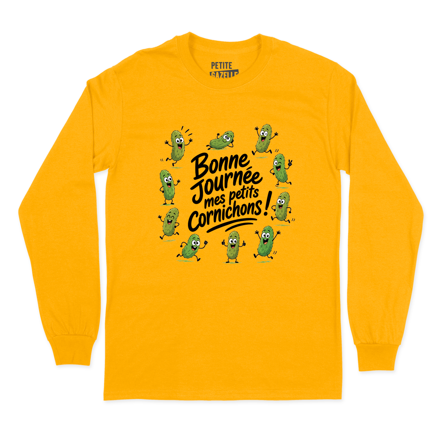 T-SHIRT À MANCHES LONGUES | Bonne journée mes petits cornichons