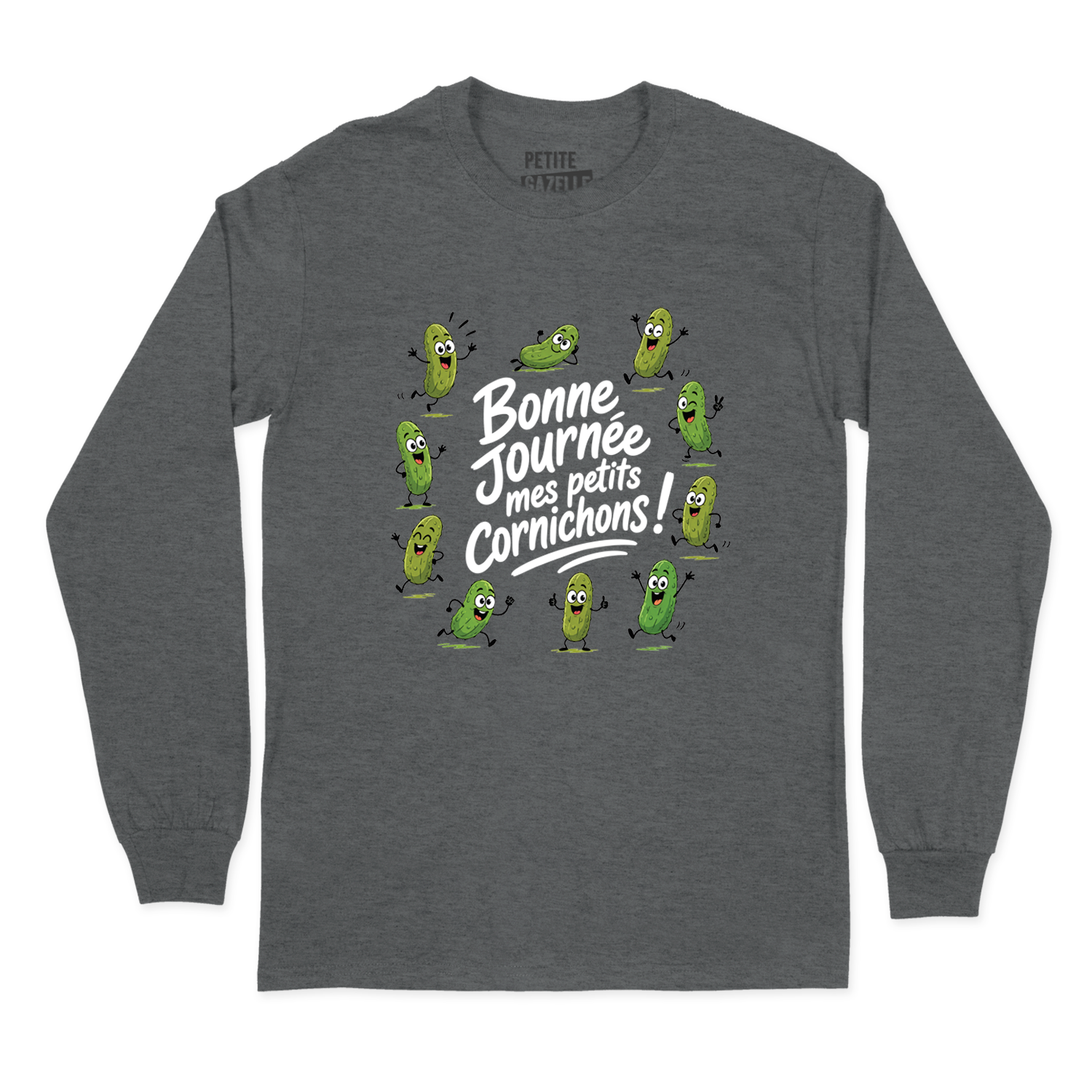 T-SHIRT À MANCHES LONGUES | Bonne journée mes petits cornichons