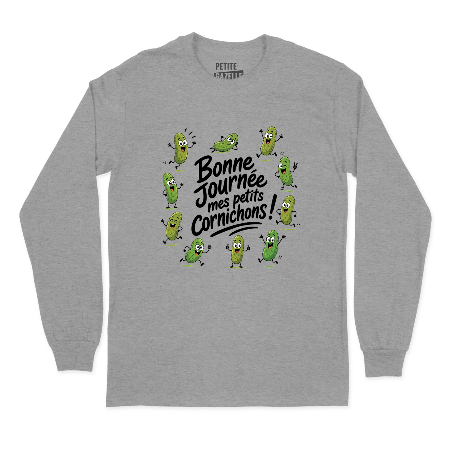 T-SHIRT À MANCHES LONGUES | Bonne journée mes petits cornichons