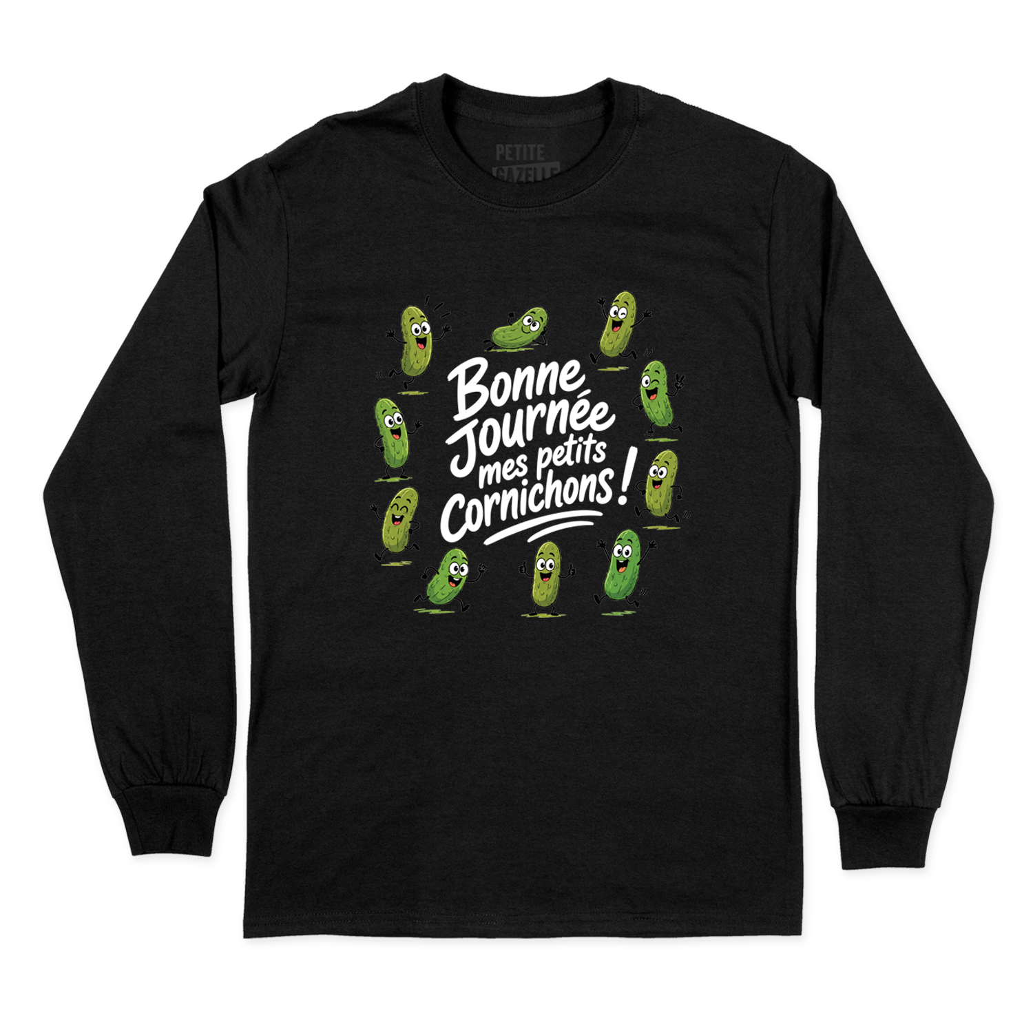 T-SHIRT À MANCHES LONGUES | Bonne journée mes petits cornichons