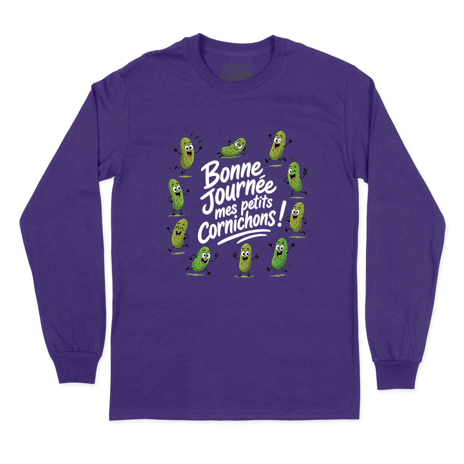 T-SHIRT À MANCHES LONGUES | Bonne journée mes petits cornichons