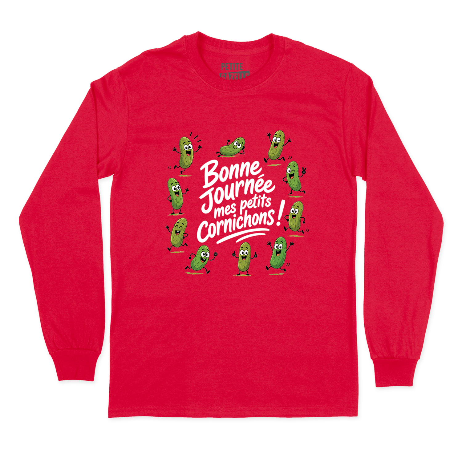 T-SHIRT À MANCHES LONGUES | Bonne journée mes petits cornichons