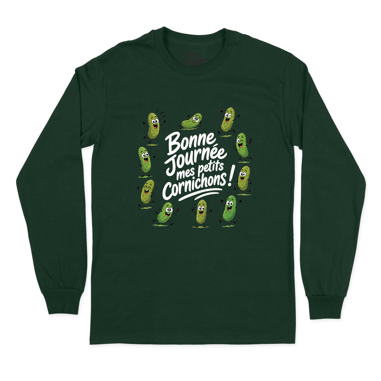 T-SHIRT À MANCHES LONGUES | Bonne journée mes petits cornichons